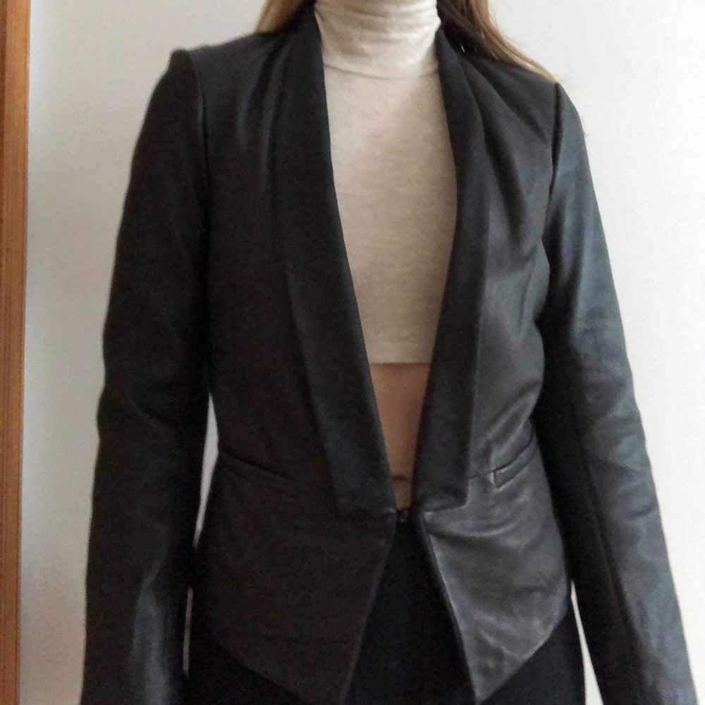 Andrew Marc Leather Blazer